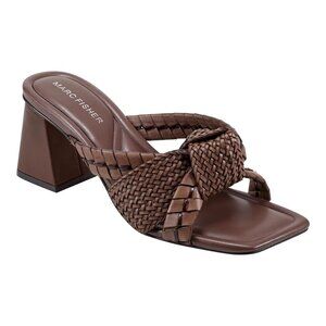 Marc Fisher Brown Knot Sandal